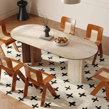 Sleek Sintered Stone Dining Table with Modern Multi - Layer Design for Elegant Spaces fmus - 4092MUTUKISPACE
