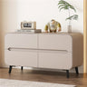 Pine Cabinet with Sleek PU Leather – Ample Storage and Contemporary Design fmxjs - 5349MUTUKISPACE