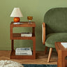 Stylish Light Brown Black Cherry Wood Tea Table - Durable Plywood Construction fmy - 687MUTUKISPACE
