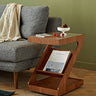Elegant Light Brown Black Cherry Wood Tea Table with Plywood & Glass Top fmy - 688MUTUKISPACE