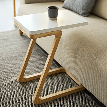 Elegant Natural Light Brown Tea Table – Solid & Laminated Wood Design fmy - 693MUTUKISPACE