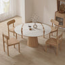Elegant Brown Natural Sintered Stone Ash Wood Table - Modern Design fnl - 269MUTUKISPACE