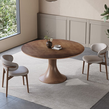 Premium Quality Solid Brown Wood Table for Elegant Dining fnl - 275MUTUKISPACE