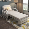 Luxury Convertible Sofabed - Modern Gray, Pink, Khaki, and Blue - Premium Faux Leather & Cotton - Linen Upholstery fnm - 946MUTUKISPACE