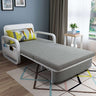 Versatile Solid Wood Sofabed - Dark Blue, Pink, Light Gray, Khaki, Beige, Orange - Durable Cotton - Linen Upholstery fnm - 947MUTUKISPACE