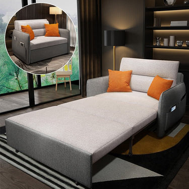 Stylish Cotton - Linen Sofabeds in Vibrant Colors: Dark Gray, Light Brown, Beige, Khaki, Pink, Green, Orange fnm - 950MUTUKISPACE