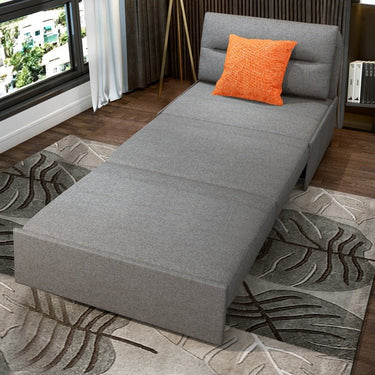 Modern Solid Wood Sofabed - Cozy Cotton - Linen Upholstery in Light Gray, Dark Blue & Khaki Brown fnm - 952MUTUKISPACE