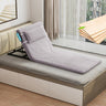 Stylish Grey - Green Bed with Durable Aluminum Alloy Frame and Cozy Cotton - Linen Upholstery foltm - 1554MUTUKISPACE