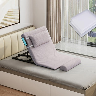 Stylish Grey - Green Bed with Durable Aluminum Alloy Frame and Cozy Cotton - Linen Upholstery foltm - 1554MUTUKISPACE