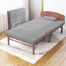 Premium Bed Frame with Grey, Navy Blue, Red, and Dark Brown Coconut Palm Design foltm - 1555MUTUKISPACE