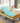 Luxurious Green and Grey Cotton - Linen Blend Bed with Coconut Palm Latex foltm - 1557MUTUKISPACE