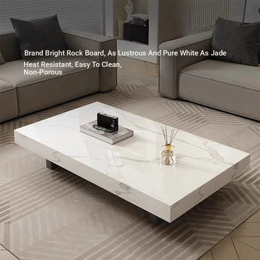 Modern Coffee Table with Sintered Stone Top – Elegant Multi - Layer Design for Living Room fplk - 5023MUTUKISPACE