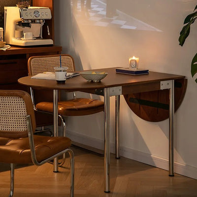 Boxwood Dining Table with Space-Saving Foldable Design