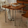 Modern Boxwood Dining Table with Sleek Metal Legs - Perfect for Urban Spaces fpmxm - 2766MUTUKISPACE