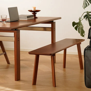 Cherry Wood Elegance: Stylish Long Stool for Your Home Decor fpmxm - 2777MUTUKISPACE