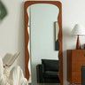 Elegant Boxwood Glass Mirror with Modern Curved Design - Enhance Your Space Today! fpmxm - 2788MUTUKISPACE