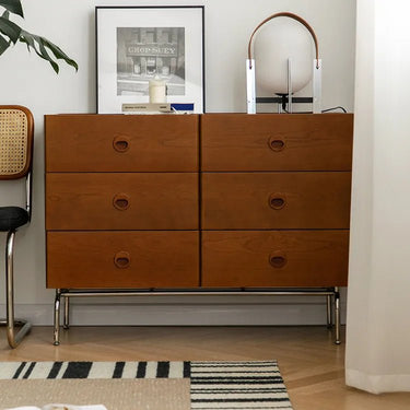 Stylish Boxwood Beech 6 - Drawer Cabinet for Modern Living Spaces fpmxm - 2794MUTUKISPACE