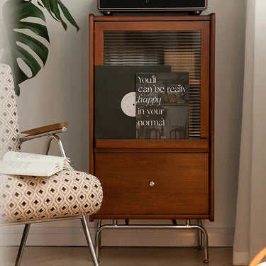 Elegant Boxwood Glass Cabinet with Modern Style - Perfect for Any Living Space fpmxm - 2796MUTUKISPACE