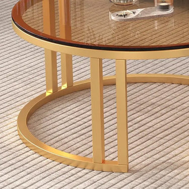 Stylish Sintered Stone & Metal Coffee Table - White, Black, Gray & Brown Finishes frg - 495MUTUKISPACE