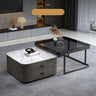 Modern Multi - Color Coffee Table – Sintered Stone, Wood, and Metal Fusion frg - 500MUTUKISPACE