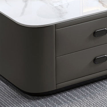 Modern Multi - Color Coffee Table – Sintered Stone, Wood, and Metal Fusion frg - 500MUTUKISPACE
