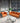 Modern Orange & Gray Faux Leather Sofa with Pine Wood Frame fsj - 1030MUTUKISPACE