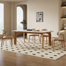Sleek Off - White Chair with Natural Wood and Black Brown Ash Wood - PU Leather Finish fsm - 966MUTUKISPACE