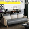 Modern Gray Sofa with Scratch - Resistant Techno Fabric and Durable Wood Particle Board fsmy - 407MUTUKISPACE