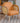 Stylish Scratch - Resistant Rubber Wood Chair in Off White, Orange, and Green Fabric fsmy - 452MUTUKISPACE