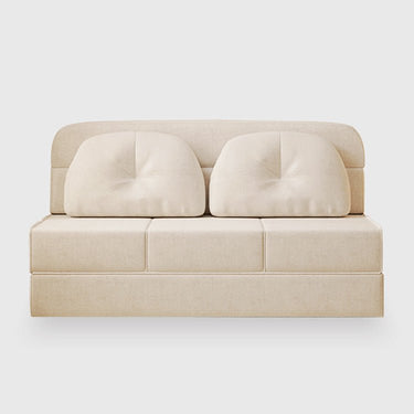 Stylish Modern Faux Leather Sofabed in Beige, Khaki, Light Blue, and Gray Options fsq - 1419MUTUKISPACE