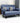 Stylish Leathaire Sofabed in Blue, Orange, and Gray for Modern Living Rooms fsq - 1422MUTUKISPACE
