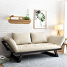 Premium Modern Sofabed - Light Gray, Black, Khaki, Blue, Dark Brown - Pine Wood Frame, Cotton - Linen Upholstery fsx - 1000MUTUKISPACE
