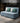 Elegant Blue and Light Gray Cotton - Linen Sofabed with Wooden Frame - Modern Living Room Essential fsx - 1001MUTUKISPACE