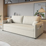 Modern Cotton - Linen Sofabed - Khaki, Light Gray, Dark Blue, Brown and BlueGray Options - Stylish Wooden Frame fsx - 1002MUTUKISPACE
