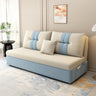 Stylish Cotton - Linen Sofabed Set in Vibrant Orange, Beige, Light Blue, Dark Green, Gray, and Yellow - Premium Brown Finish fsx - 1006MUTUKISPACE