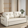 Luxurious Dark Leathaire Sofabed in White Champagne Blue with Light Gray Accents – Perfect Blend of Comfort and Style fsx - 1013MUTUKISPACE
