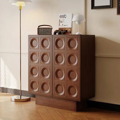 Stylish Red Oak Multi-layer Cabinet - Modern Storage Solution for Your Home Decor