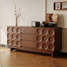Stunning Red Oak Multi - Layer Cabinet with Modern Design for Your Living Space ful - 4447MUTUKISPACE