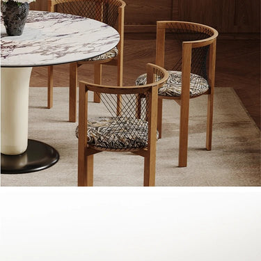 Modern Ash Wood Dining Chair with Stylish Synthetic Leather – Elegant Seating for Your Home ful - 4470MUTUKISPACE