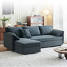 Modern Gray Faux Leather Sofabed with Pine Wood Frame fwlp - 933MUTUKISPACE
