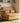 Luxurious Dark Yellow Leathaire Sofabed with Beige Wool Cushions and Pine Wood Frame fwlp - 935MUTUKISPACE