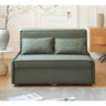 Elegant Green Faux Leather Sofabed with Solid Wood Frame fwlp - 936MUTUKISPACE