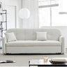 Elegant Beige - Green Khaki Pine Wood Suede Sofabed - Luxurious Comfort for Your Living Space fwlp - 940MUTUKISPACE