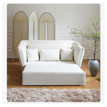 Beige Solid Wood Sofabed - Elegant and Durable Living Room Furniture fwlp - 941MUTUKISPACE