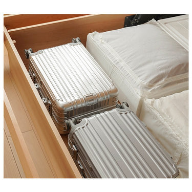 Elegant Beech Wood Bed Frame - Natural Finish with Sturdy Metal Accents fxgmz - 582MUTUKISPACE