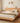 Natural Beech Wood Bed Frame with Metal Accents - Stylish and Durable Bedroom Furniture fxgmz - 586MUTUKISPACE