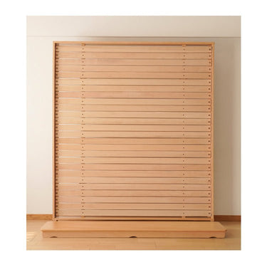 Natural Beech Wood Bed Frame with Metal Accents - Stylish and Durable Bedroom Furniture fxgmz - 586MUTUKISPACE