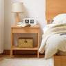 Sleek Beech Wood Bedside Cupboard - Durable Multi - Layer Board in Natural Finish fxgmz - 590MUTUKISPACE