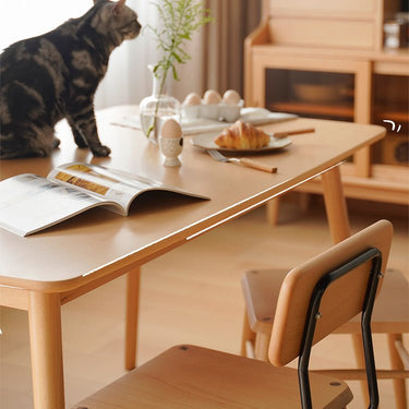 Premium Beech Wood Table – Naturally Beautiful and Durable fxgmz - 597MUTUKISPACE