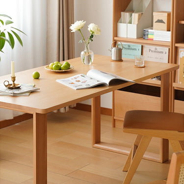 Stunning Natural Beech Wood Table - Elegant and Durable Furniture Piece fxgmz - 600MUTUKISPACE